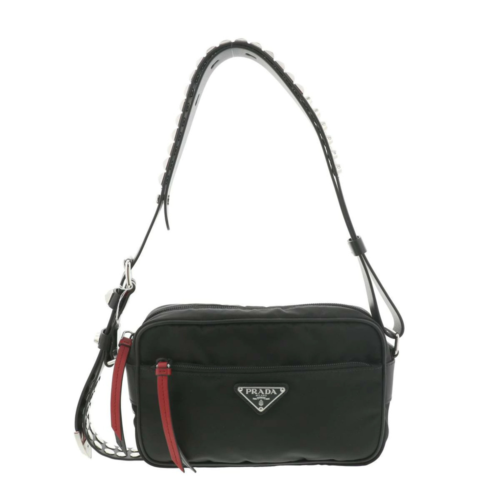PRADA Vera Shoulder Bag Black